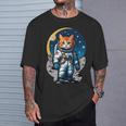 宇宙飛行士 02 宇宙飛行士 猫 Tシャツ 彼への贈り物