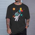 宇宙飛行士とレゴバルーンの冒険 Tシャツ 彼への贈り物