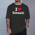 川崎市 I Heart Kawasaki I Love Kawasaki Tシャツ 彼への贈り物