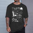 工具 工作機械 ドライバー Tシャツ 彼への贈り物
