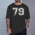 数字 79 ヴィンテージ 1979 誕生日 ヴィンテージ風 Tシャツ 彼への贈り物