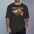 明日からの怠け者のレッサーパンダの面白い Tシャツ 彼への贈り物