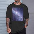 星空・宇宙・銀河《フルビッグプリント》【天体観測シリーズ】おしゃれ かっこいい デザイン Tシャツ 彼への贈り物