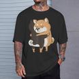 柴犬ハグ Tシャツ 彼への贈り物