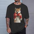 柴犬ボクシング 長袖tシャツ Tシャツ 彼への贈り物