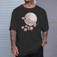 桜 花 満月 さくら 日本文化 Tシャツ 彼への贈り物