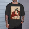歌舞伎 役者 市川 團十郎 暫 しばらく勝川 春好江戸時代 役者絵 Tシャツ 彼への贈り物