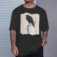 河鍋暁斎のカラス 浮世絵 日本画 日本文化 烏 Tシャツ 彼への贈り物