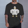 漫画の筋肉アヒル Tシャツ 彼への贈り物