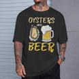 牡蠣とビール Tシャツ 彼への贈り物