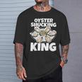 牡蠣を喰わせる王の牡蠣 Tシャツ 彼への贈り物