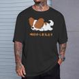 犬 おもしろ 明日から本気出す 可愛い パピヨン トイ スパニエル ファレーヌ Tシャツ 彼への贈り物