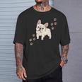 犬のプリントとフレンチブルドッグのグラフィック フレンチブルドッグ Tシャツ 彼への贈り物