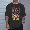犬名 Tito パーソナライズギフト ビジーウィズ マイドッグ Tito Tシャツ 彼への贈り物