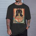 猫 ラーメン ヌードル 日本アニメ 漫画 ラーメン カワイイ 猫 Tシャツ 彼への贈り物
