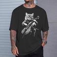 猫 演奏 チェロ ヴィンテージ ジャズ ミュージシャン チェリスト Tシャツ 彼への贈り物