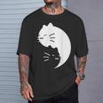 猫 陰陽 反対 調和 エネルギー 子猫 Tシャツ 彼への贈り物