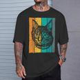 猫、レトロ Tシャツ 彼への贈り物