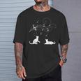猫と音符 楽譜 音楽家 猫 音楽好き ギフト Tシャツ 彼への贈り物