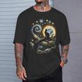 猫の星月夜 猫ヴァン・ゴッホ キャットアート キッズメンズ面白い猫 猫 Tシャツ 彼への贈り物