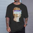 現実は曲がっている。エラーポップアップ付きの美的ギリシャ像 Tシャツ 彼への贈り物