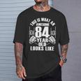 男性、女性、84歳の誕生日への84歳の誕生日プレゼント 長袖tシャツ Tシャツ 彼への贈り物