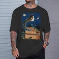 番町皿屋敷 百物語 怪談 葛飾 北斎 お皿のマンション お菊 日本美術 ハロウィン Tシャツ 彼への贈り物