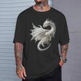 白龍 グラフィック 神話イラスト 白龍 Tシャツ 彼への贈り物