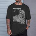 福岡ジャパン クラシック シティ マップ グラフィック Tシャツ 彼への贈り物