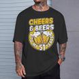 私の51歳に乾杯とビールビールメン51歳の誕生日 Tシャツ 彼への贈り物