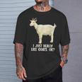 私は本当にヤギが好きです Tシャツ 彼への贈り物