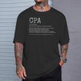 税務認定公会計士cpa Tシャツ 彼への贈り物