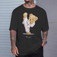 空手 子供用 テディベア テコンドー ボーイズ メンズ Tシャツ 彼への贈り物