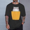 胸ポケットにハムスター Tシャツ 彼への贈り物