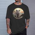 自然の中のウォンバット、ウォンバット Tシャツ 彼への贈り物