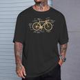 自転車 サイクリング 解剖学 ロードバイク パーツ バイク サイクリング サイクリング Tシャツ 彼への贈り物