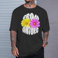 花 可愛い 自然からの贈り物 From Natre Tシャツ 彼への贈り物