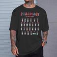 薬局 アルファベット 薬剤師 技術者 薬 看護師 ピル Tシャツ 彼への贈り物