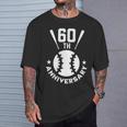還暦祝い＆野球ファン向けプレゼント ワンポイント ゼッケン60 かっこいい【両面プリント】 Tシャツ 彼への贈り物
