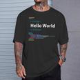 開発者 Hello World Tシャツ 彼への贈り物