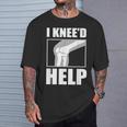面白いacl膝手術 I Kneed Help 膝半月板ギフト Tシャツ 彼への贈り物