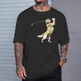 面白いtシャツ ゴールデンレトリバー ゴルフ イヌ メンズ グッズ かわいい おもしろ 面白い 服 ネタ Tシャツ 彼への贈り物