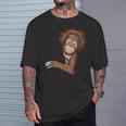 面白いオランウータン Tシャツ 彼への贈り物