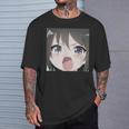面白いカワイイガール 日本アニメ オタク Tシャツ 彼への贈り物