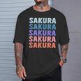 面白いギフト名 さくら 名前入り Tシャツ 彼への贈り物
