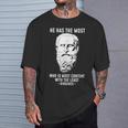 面白いクラシカルギリシャ語引用 ディオゲネスからアレクサンダーへ The Tシャツ 彼への贈り物