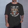 面白いディーゼルメカニックシャツ I Love Themell Of Diesel Tシャツ 彼への贈り物