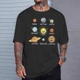 面白い太陽系-プラネット・スウィート・チルドレン物理学者 Tシャツ 彼への贈り物