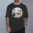 餃子 パンダ おもしろ 面白い ギョーザ ビール 和風 Tシャツ 彼への贈り物