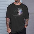 魔法の蝶 神秘的な蝶 銀河 星 Tシャツ 彼への贈り物